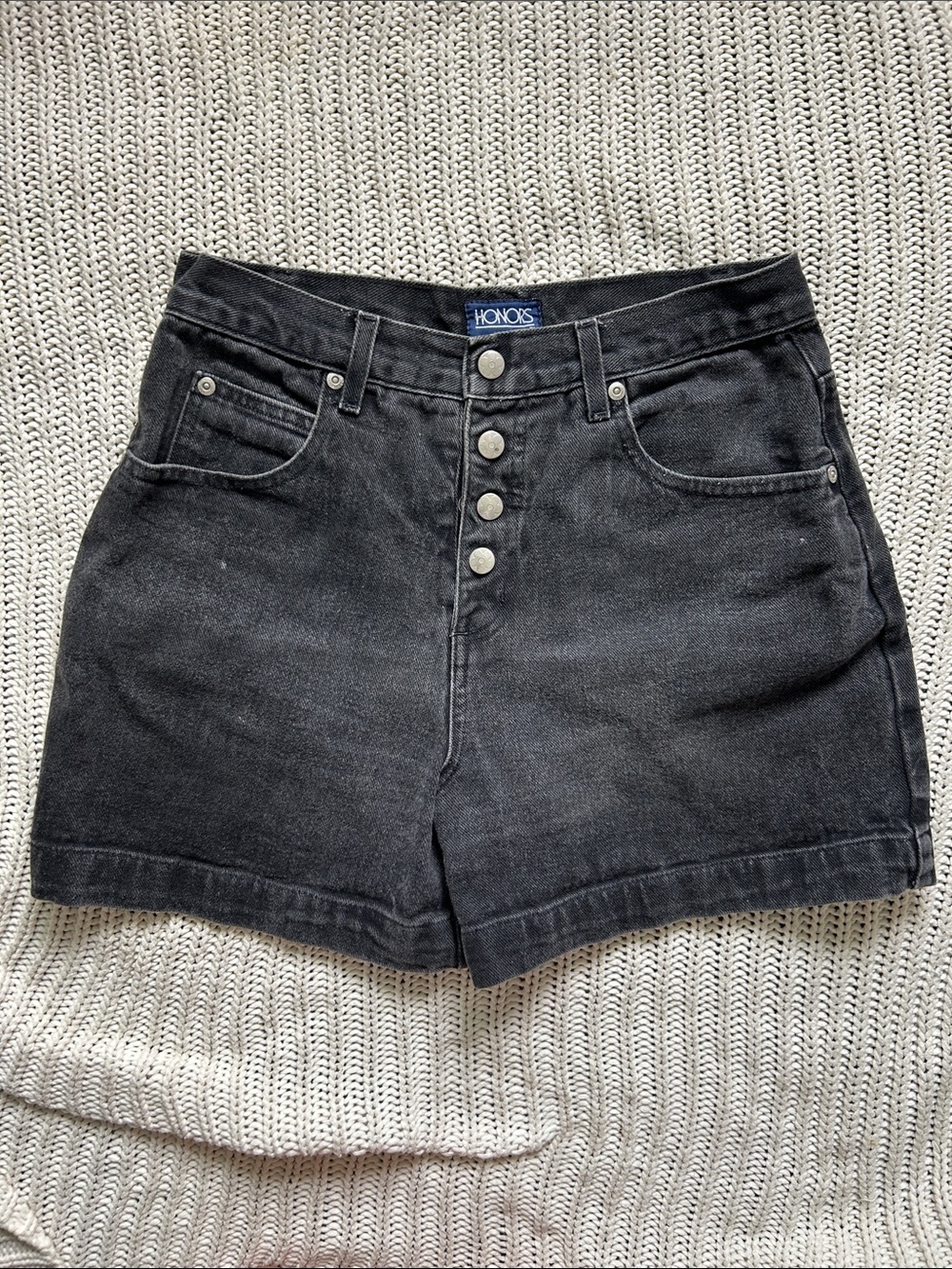 Vintage Honors, High-Waist, Denim Shorts